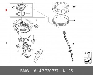 Блок управления топливным насосом 16 14 7 720 777 BMW