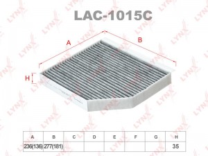 Фильтр салона LAC-1015C LYNXAUTO
