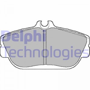 Комплект тормозных колодок, диско LP887 DELPHI