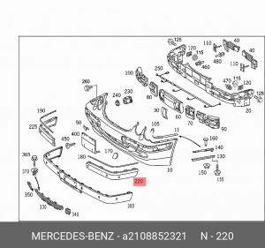 Деталь A 210 885 23 21 MERCEDES BENZ