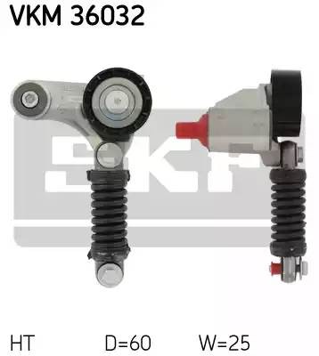 Натяжной ролик, поликлиновой  ремень VKM36032 SKF