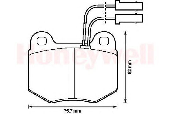 Комплект тормозных колодок, диско 571450B BENDIX JURID