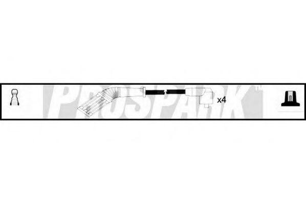 Ккомплект проводов зажигания OES730 STANDARD