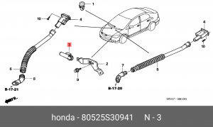 Датчик температуры охлаждающей жидкости 80525S30941 HONDA