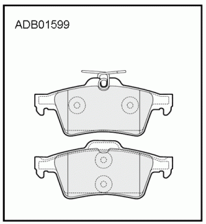 Колодки тормозные дисковые ADB01599 ALLIED NIPPON