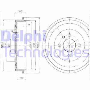 Тормозной барабан BF156 DELPHI