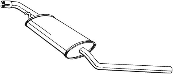 Средний глушитель выхлопных газов 281-241 BOSAL