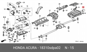 Деталь 18310SDPA02 HONDA