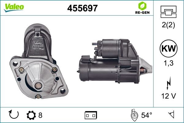 Стартер 455697 VALEO PHC