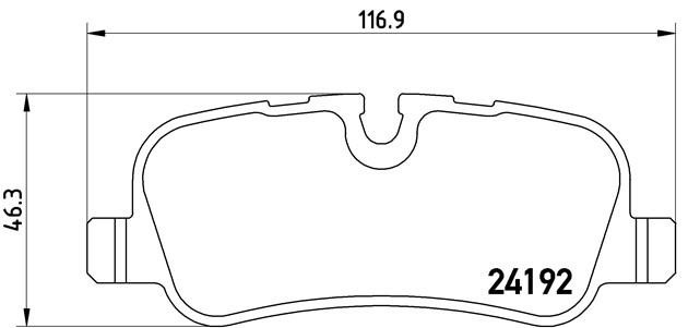 Комплект тормозных колодок, диско P44013 BREMBO