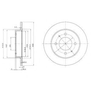 Тормозной диск BG3070 DELPHI