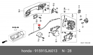 Деталь 91591SJ6013 HONDA