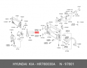 Осушитель, кондиционер HR780030A HYUNDAI KIA