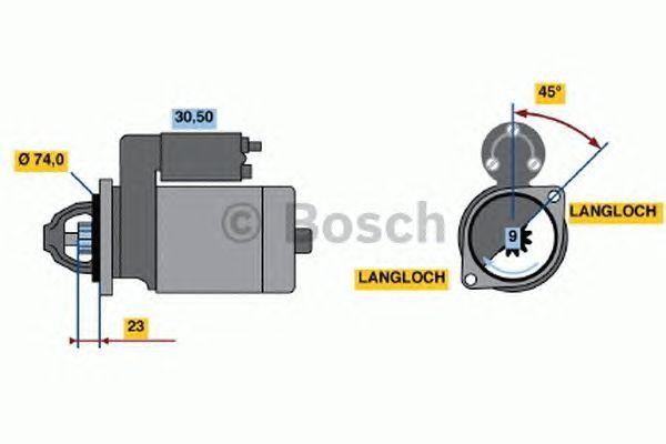 Стартер 0001108181 BOSCH