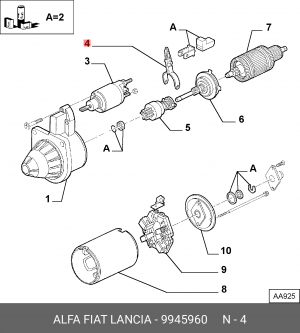 Подшипник 9945960 ALFA FIAT LANCIA
