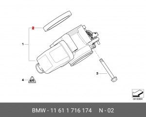Прокладка 11 61 1 716 174 BMW
