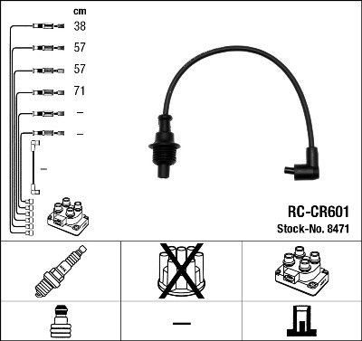 Ккомплект проводов зажигания RC-CR601 NGK NTK