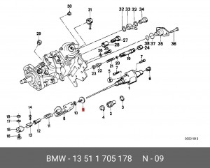 Болт 13 51 1 705 178 BMW