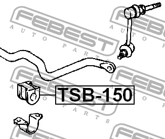 Втулка стабилизатора TSB-150 FEBEST