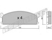 Комплект тормозных колодок, диско 274.0 TRUSTING