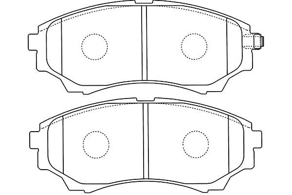 Комплект тормозных колодок, диско BP-4570 KAVO PARTS