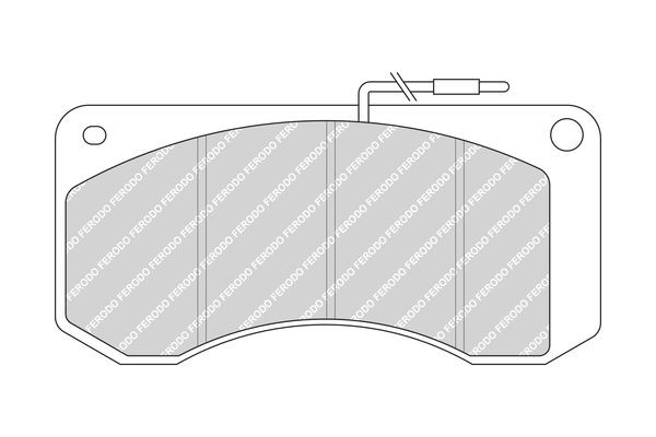 Комплект тормозных колодок, диско FCV668 FERODO