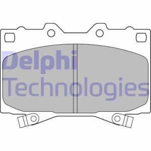 Комплект тормозных колодок, диско LP1308 DELPHI