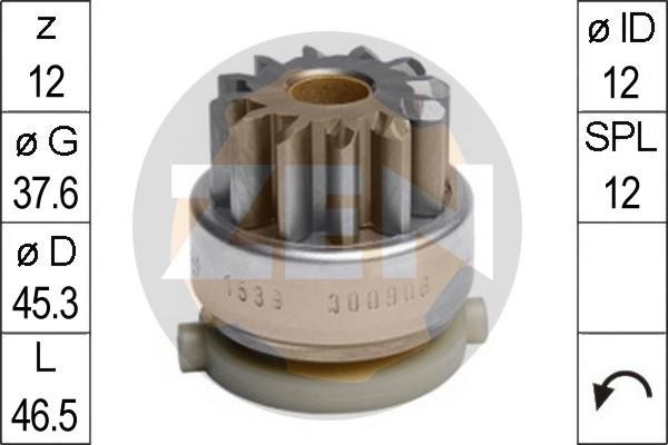 Бендикс стартера ZN1539 ZEN