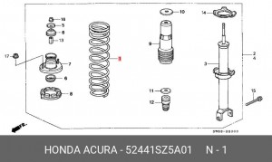 Деталь 52441SZ5A01 HONDA