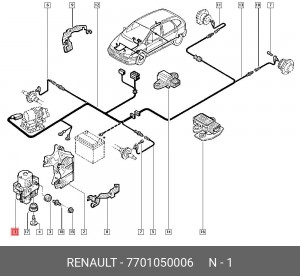 Гидроагрегат, тормозная система 7701050006 RENAULT