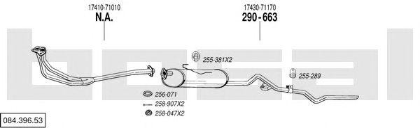 Система выпуска ОГ 08439653 BOSAL