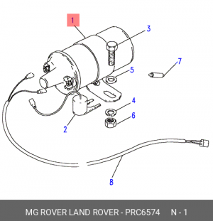 Катушка зажигания PRC6574 LAND ROVER