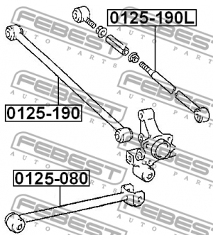 Рычаг подвески 0125-190 FEBEST