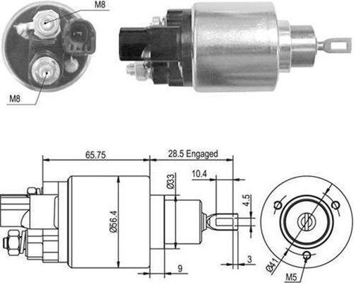 Тяговое реле, стартер 940113050420 MAGNETI MARELLI