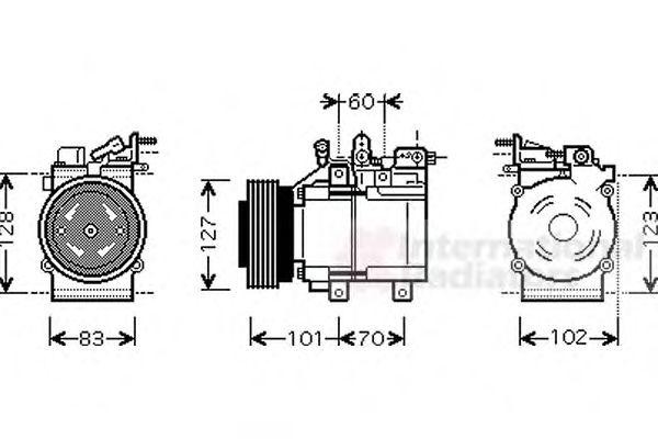 Компрессор, кондиционер 8200K123 VAN WEZEL