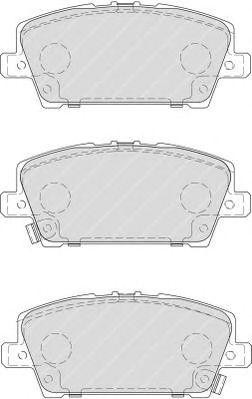 Колодки тормозные дисковые FSL1859 FERODO