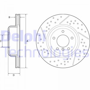 Комплект подшипника ступицы колеса BK1265 DELPHI