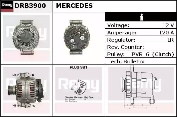 Генератор DRB3900 DELCO REMY