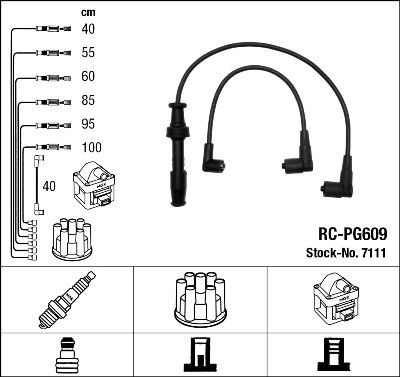 Ккомплект проводов зажигания 7111 NGK NTK