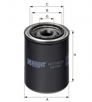 Масляный фильтр H17W22 HENGST