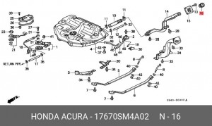 Деталь 17670SM4A02 HONDA