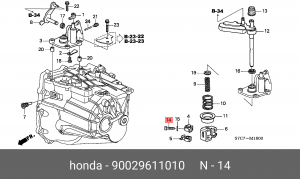 Болт крепления 90029611010 HONDA