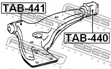 Рычаг подвески TAB-440 FEBEST