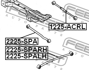 Рычаг подвески 2225-SPARH FEBEST