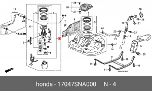 Датчик уровня топлива 17047SNA000 HONDA
