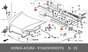Деталь 91562SH3003YG HONDA