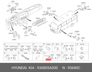 Деталь 936805A000 HYUNDAI KIA
