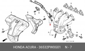 Лямбда-зонд 36532PW0G01 HONDA