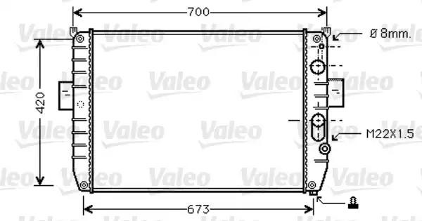 Радиатор, охлаждение двигател 733409 VALEO PHC