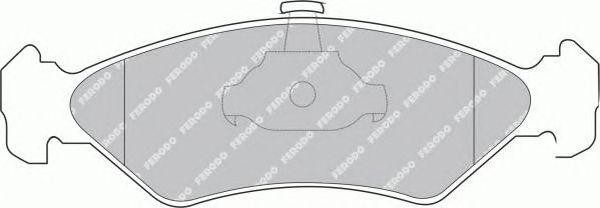 Комплект тормозных колодок, диско FSL1082 FERODO